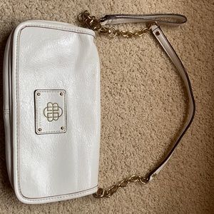 White Dana Buchman wristlet